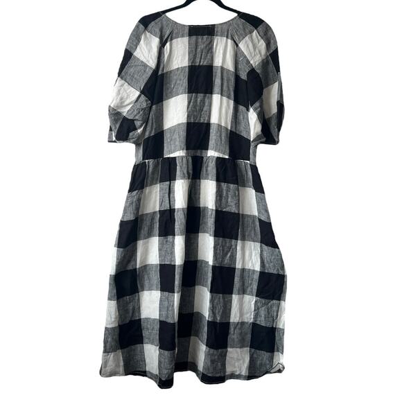 Everlane Linen Oversized Puff Sleeve Dress Size S - Picture 3 of 13